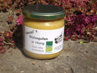 Blütenpollen in Honig